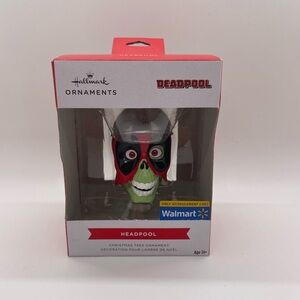 Hallmark Deadpool Headpool Ornament - Red, Black, Green New Sealed Holidays Gift